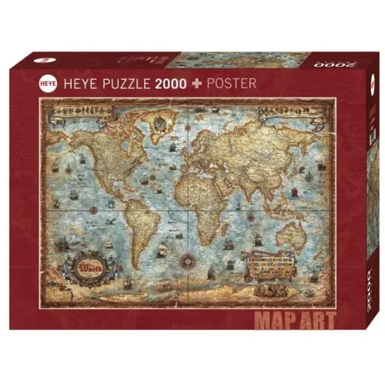 Puzzle 2000 elementów Świat