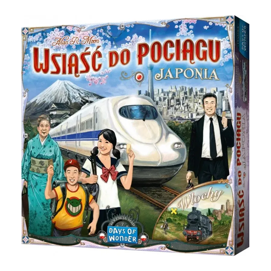 Gra Wsiąść do Pociagu: Kolekcja map 7 - Japonia i Włochy