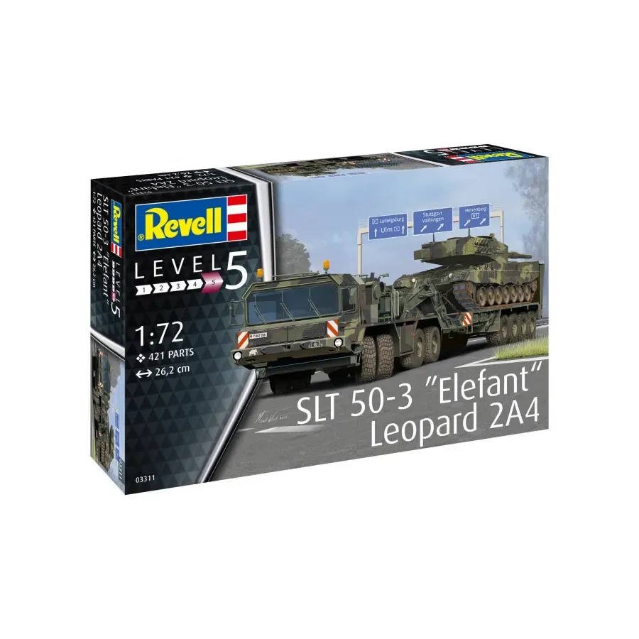 Model plastikowy SLT 50-3 Elefant + Leopard 2A4