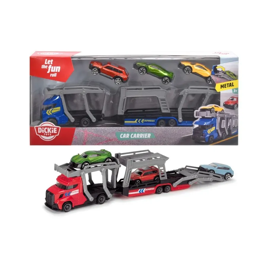 Laweta z 3 samochodami, 2 rodzaje