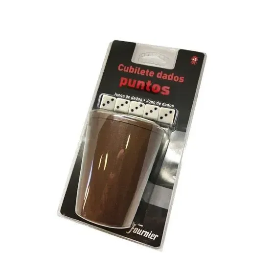 Kości do gry Fournier i kubek
