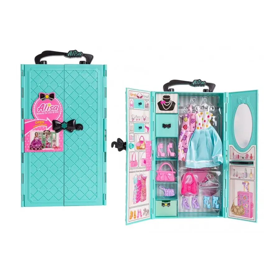 Garderoba z wyposażeniem Niebieska