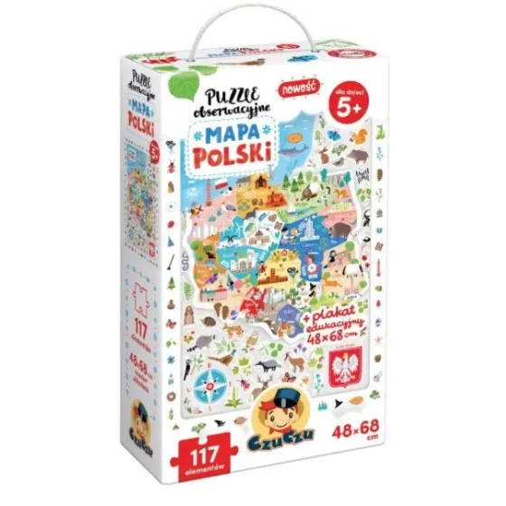 Puzzle obserwacyjne Mapa Polski