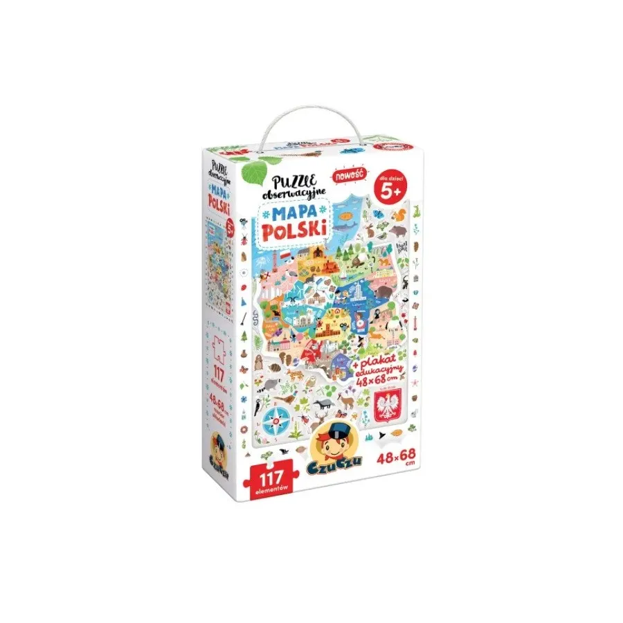 Puzzle obserwacyjne Mapa Polski