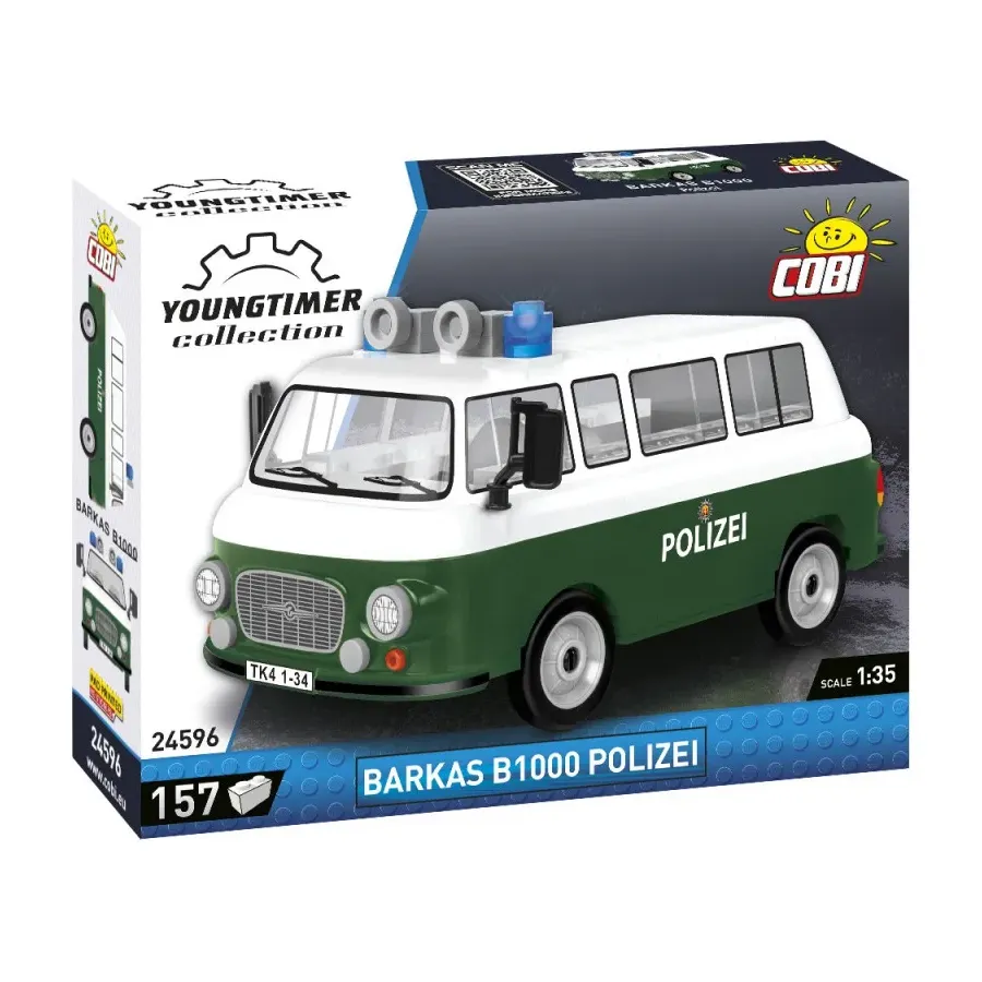 Klocki Cars Barkas B1000 Polizei