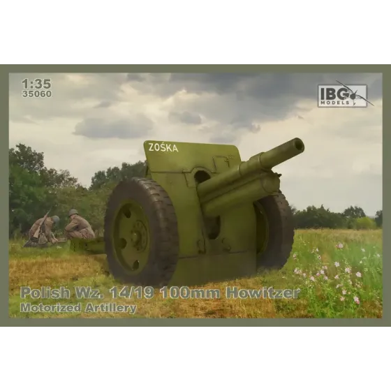 Model plastikowy Polish Wz.14/19 100 mm Howitzer-Motorized Ar