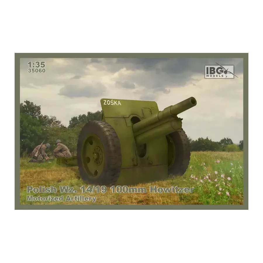 Model plastikowy Polish Wz.14/19 100 mm Howitzer-Motorized Ar