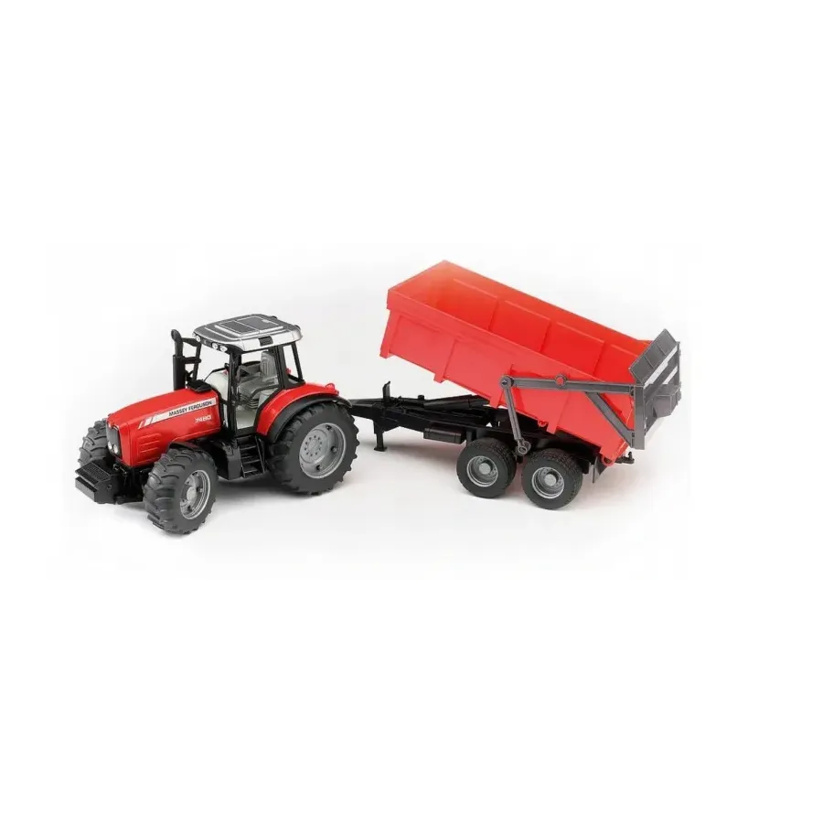 Pojazd Traktor Massey Ferguson z przyczepą wywrotką