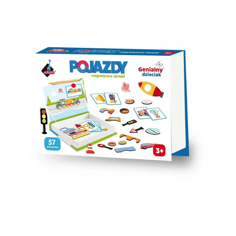 Układanka magnetyczna - Pojazdy