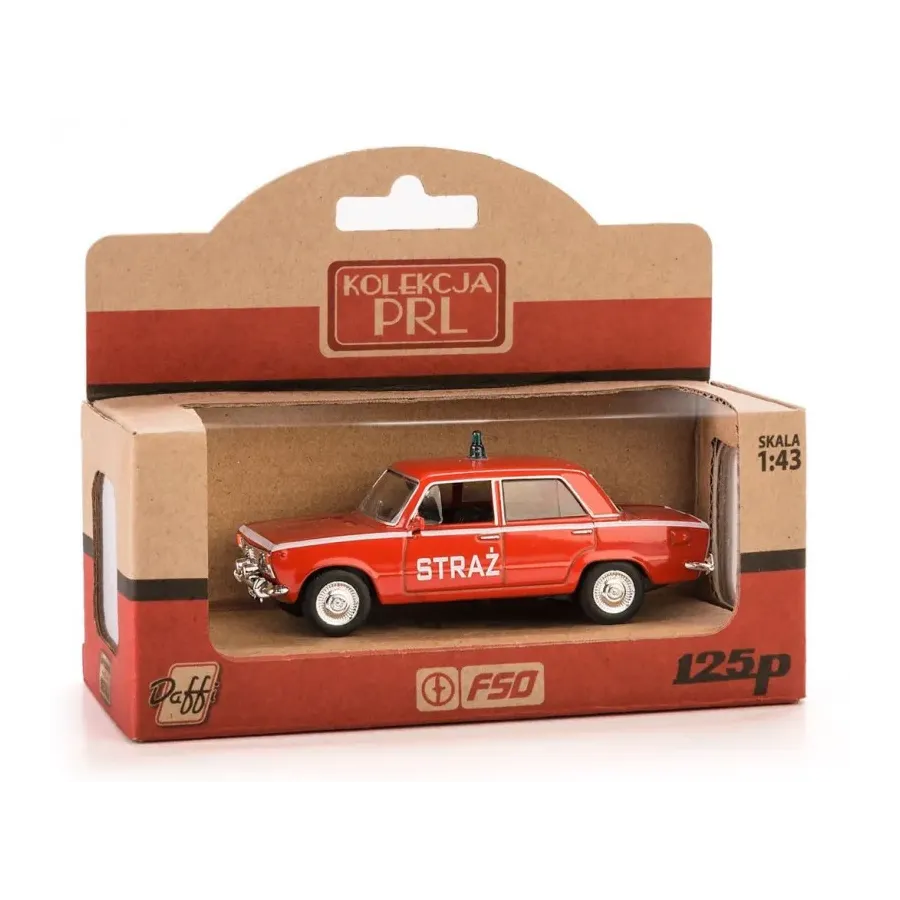 Pojazd PRL Fiat 125 Straż