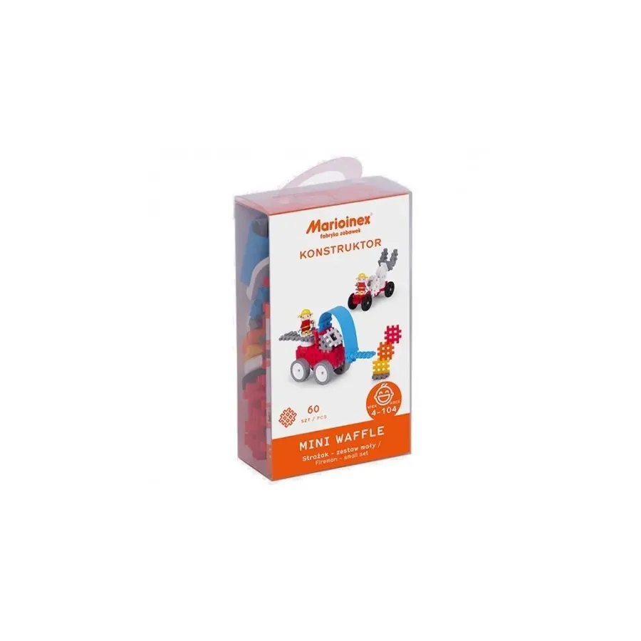 Klocki konstrukcyjne Mini Waffle - Strażak mały blister
