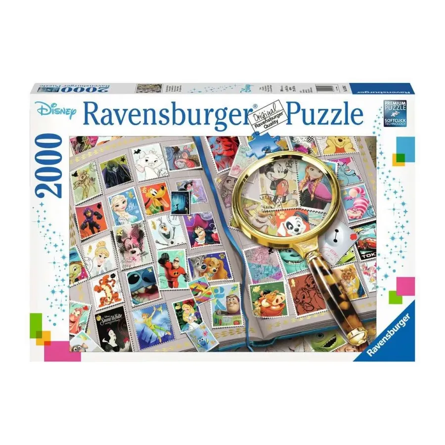 Puzzle 2000 elementów Kolekcja znaczków pocztowych