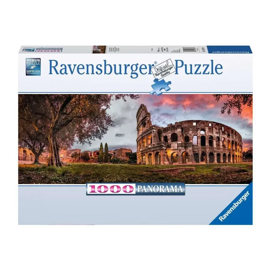 Puzzle 1000 elementów Panorama Koloseum o zmierzchu