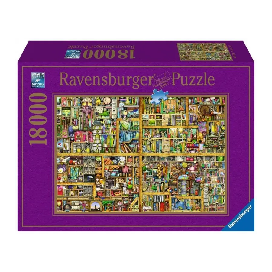Puzzle 18000 elementów Półka z ksiażkami XXL