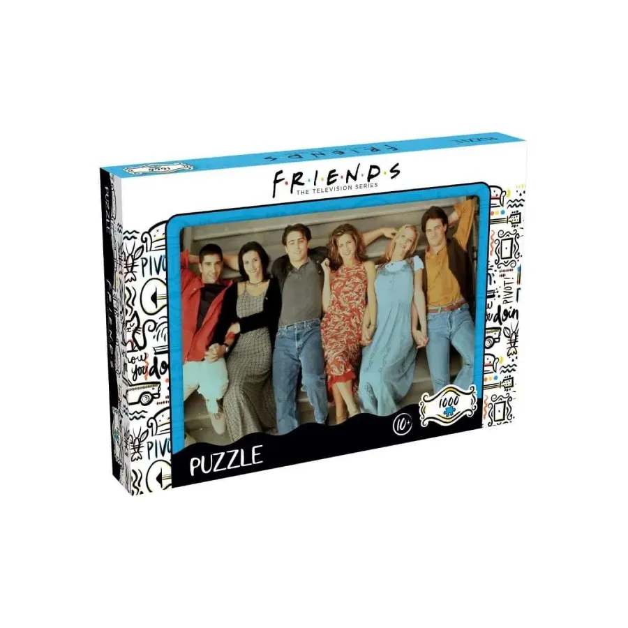 Puzzle Przyjaciele Schody 1000 elementów