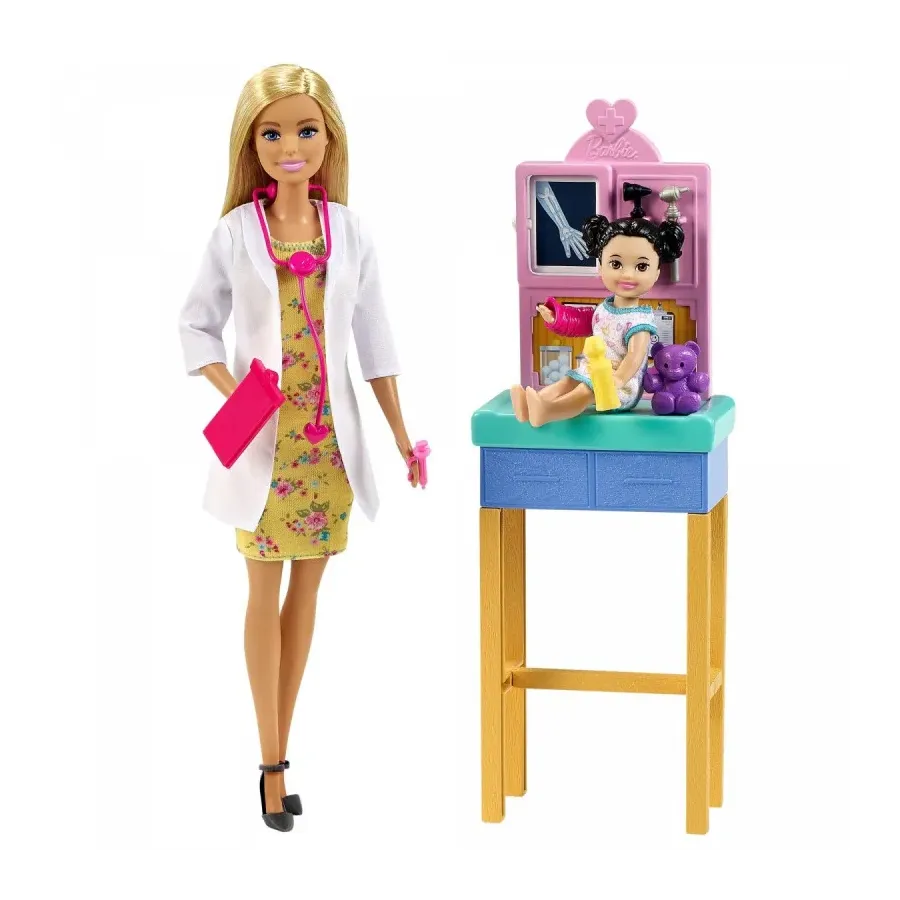 Lalka Barbie Kariera zestaw Pediatra