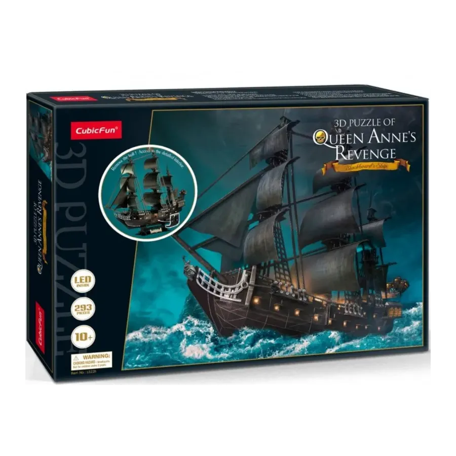 Puzzle 3D LED Królowa Anna