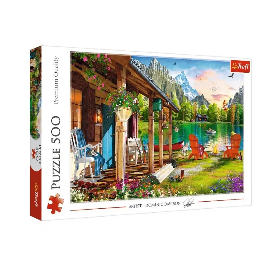 Puzzle 500 elementów Domek w górach