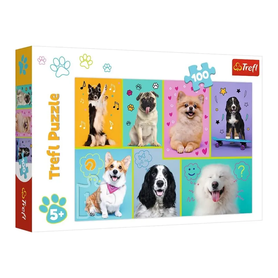 Puzzle 100 elementów W świecie piesków