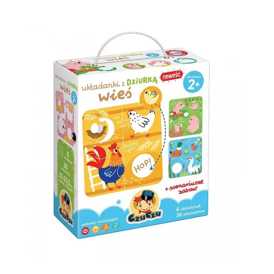 Układanki z dziurką - Wieś