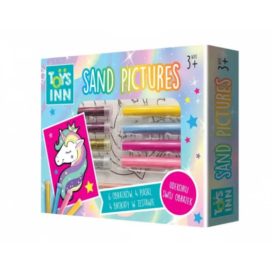 Piaskowe obrazki Jednorożec