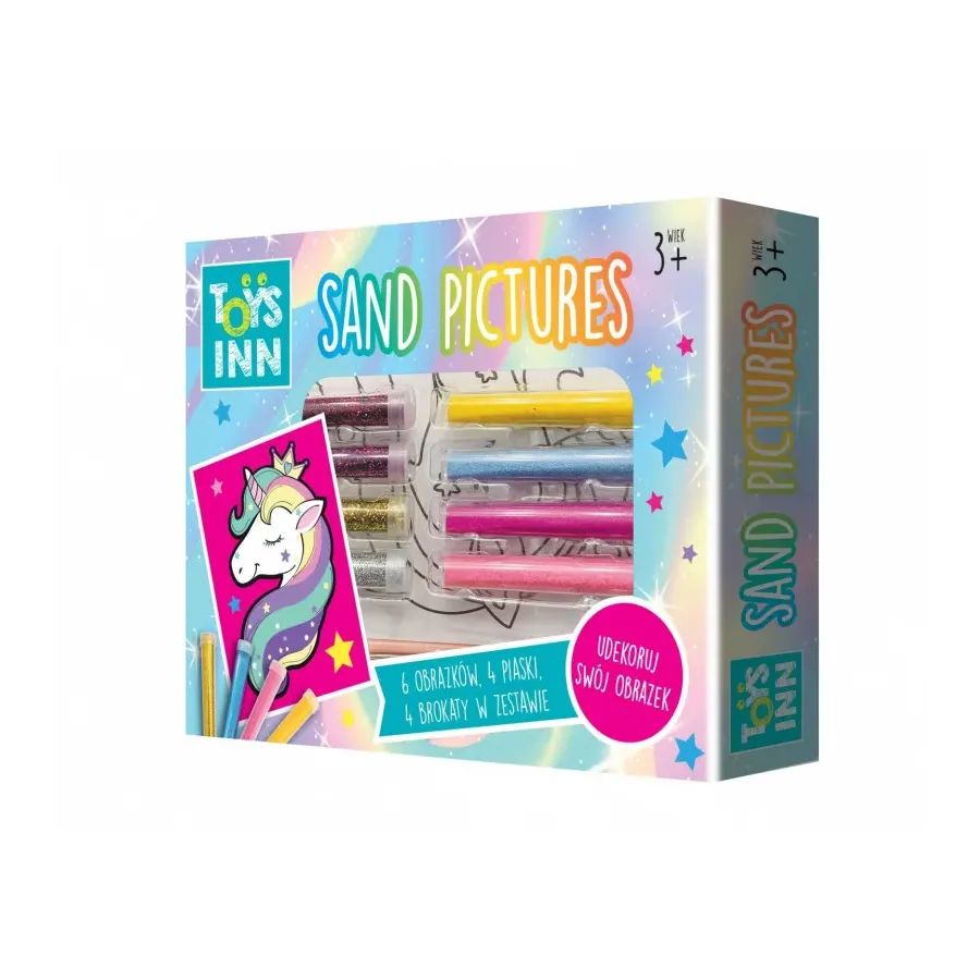 Piaskowe obrazki Jednorożec