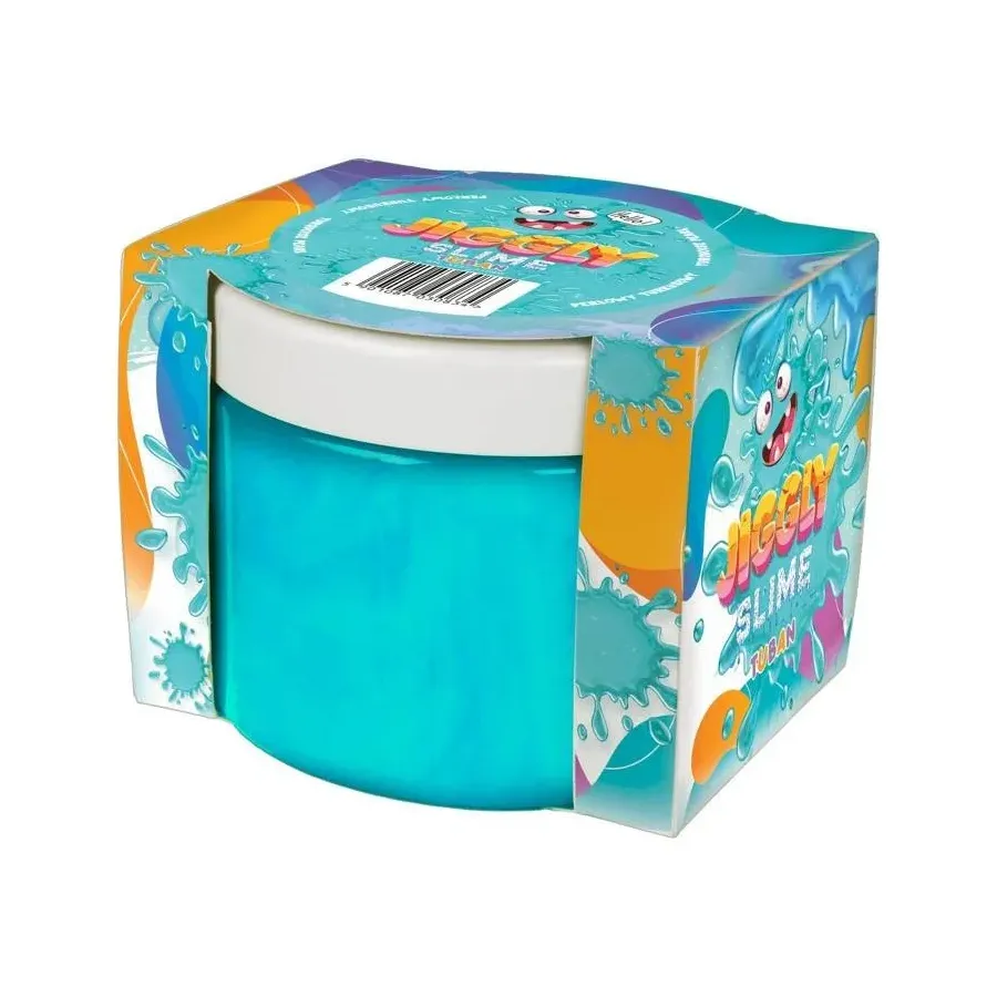 Slime Jiggly - turkusowy perłowy 500g