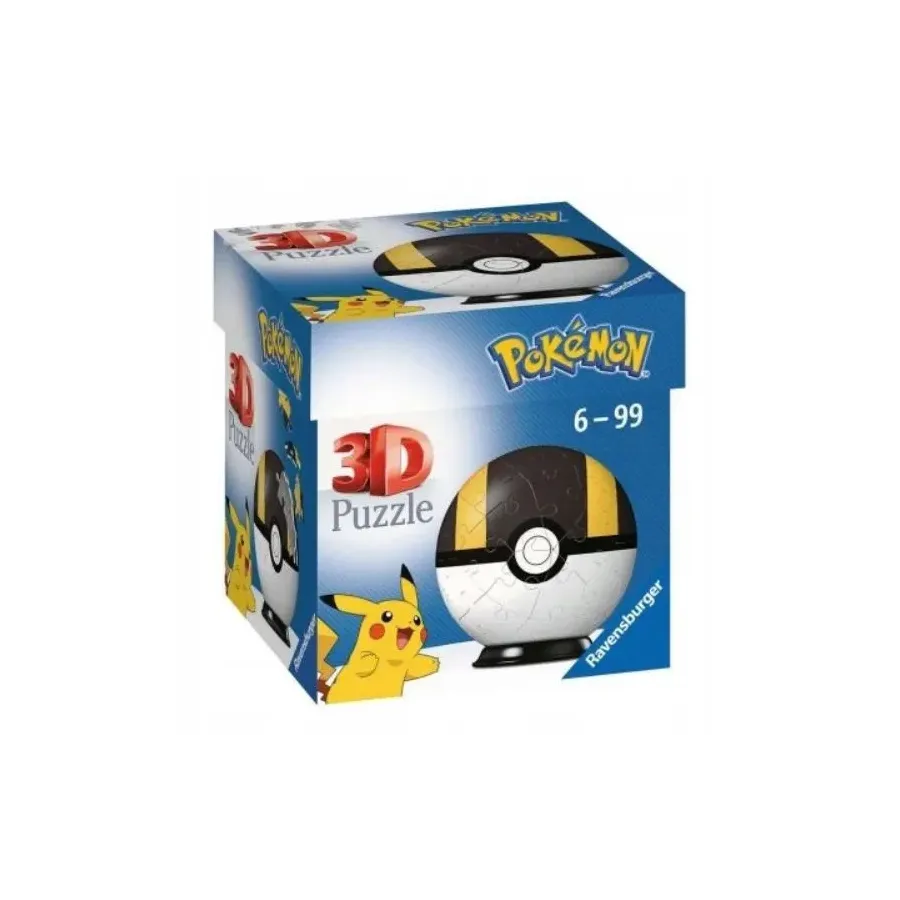 Puzzle 54 elementy 3D Kula, Pokemon czarna