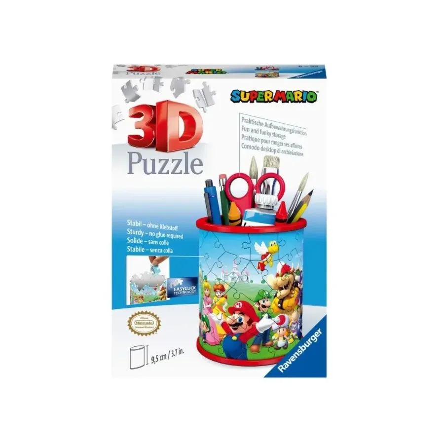 Puzzle 54 elementy 3D Przybornik, Super Mario