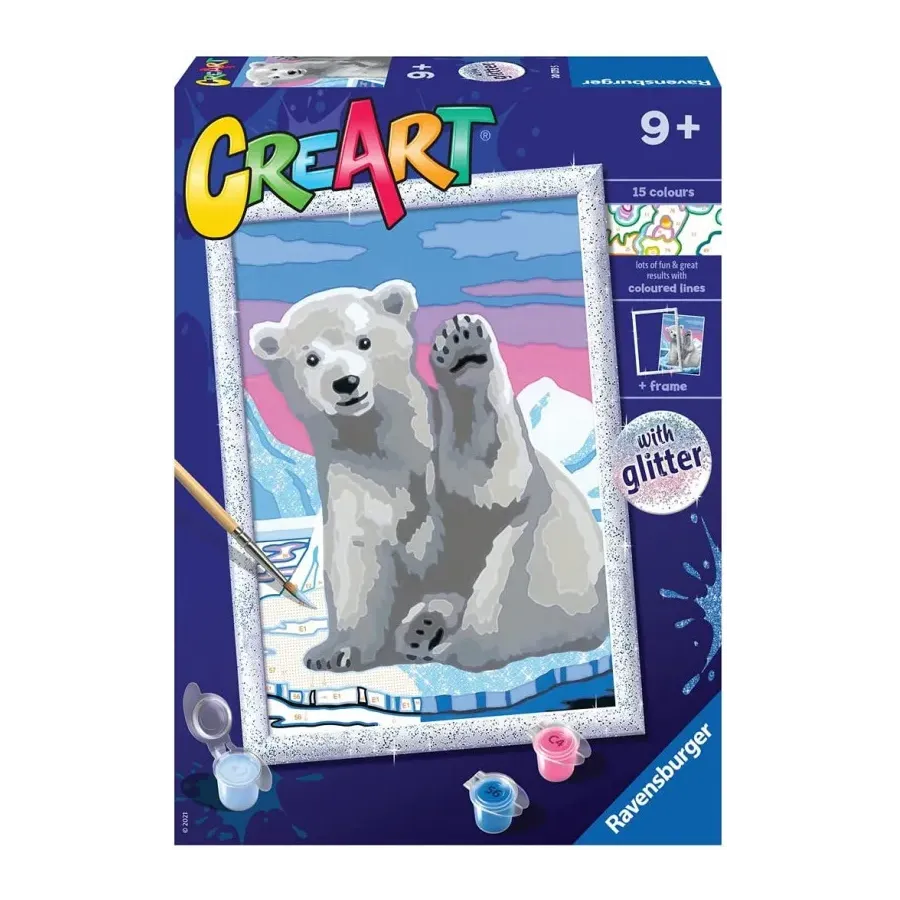 Malowanka CreArt dla dzieci Miś polarny