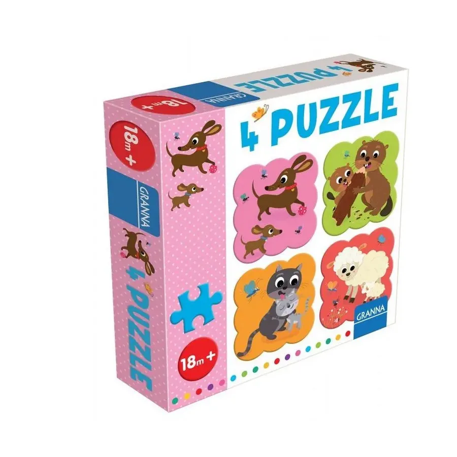 Puzzle z Jamnikiem 4 puzle 4 elementy
