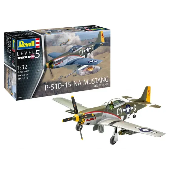 Model plastikowy Samolot 1/32 P-51 D Mustang późna wersja