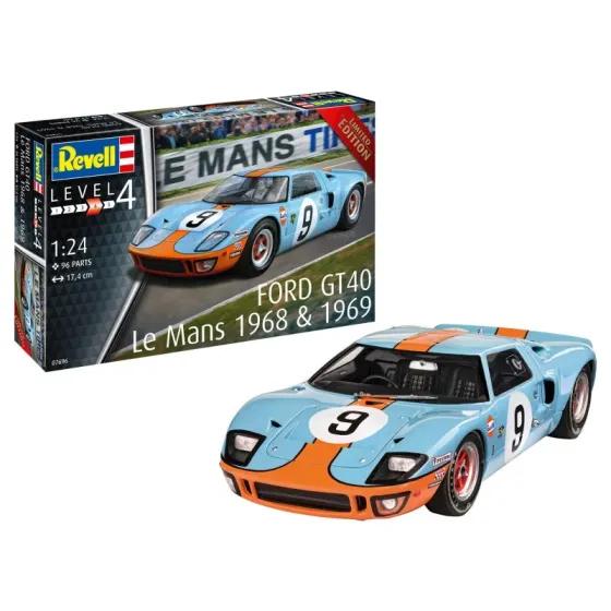 Model plastikowy Samochód 1/24 Ford GT 40 Le Mans 1968