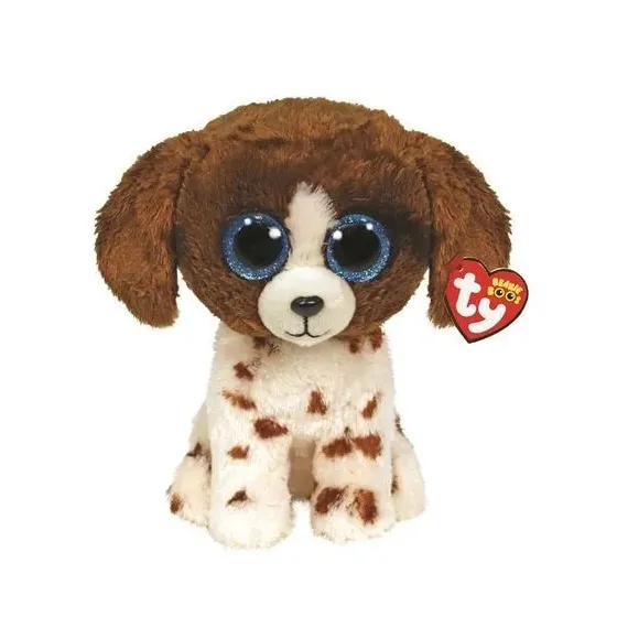 Maskotka Ty Pies brązowo - biały Muddles 24 cm