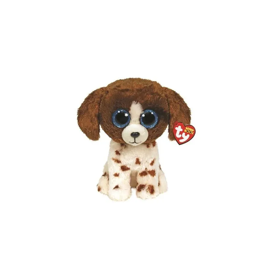 Maskotka Ty Pies brązowo - biały Muddles 24 cm