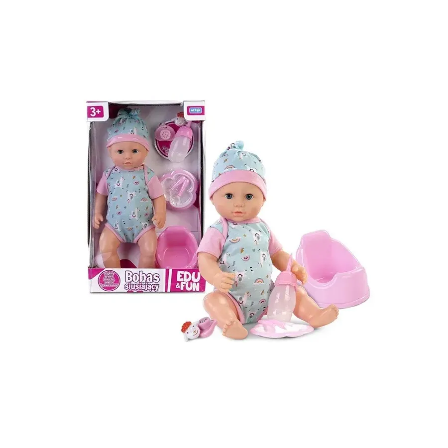 Lalka Natalia siusiający bobas 41 cm