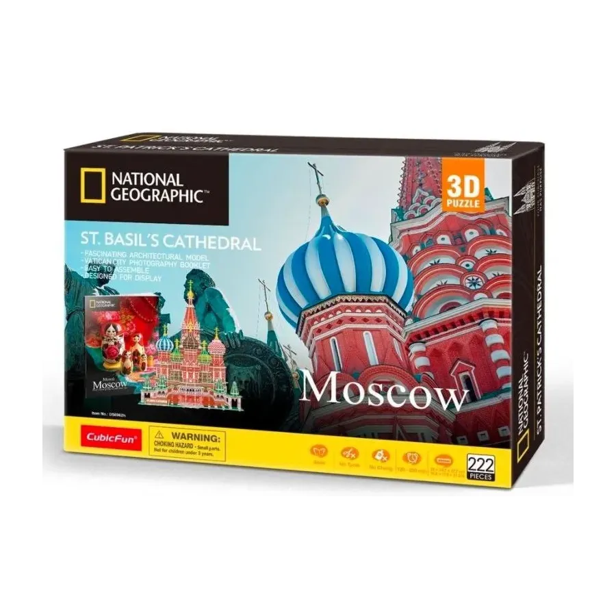 Puzzle 3D National Geographic Sobór Św. Bazyla 222 elementów