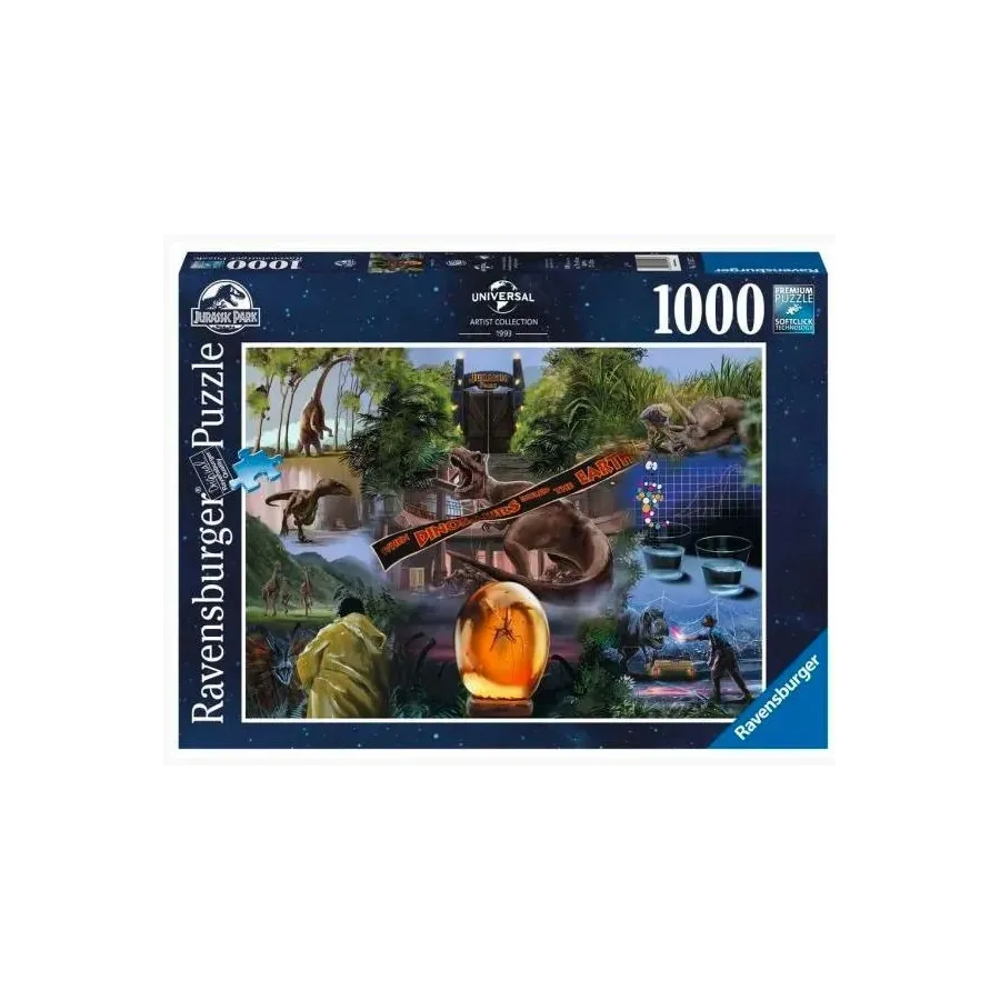 Puzzle 2D 1000 elementów Jurassic Park