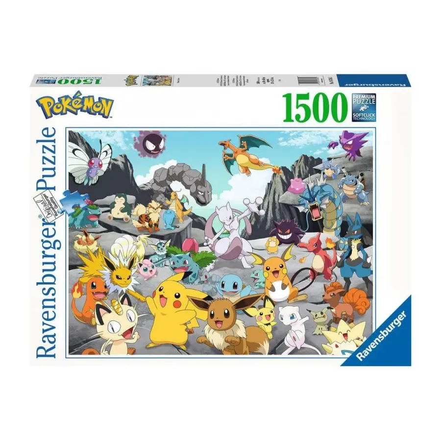 Puzzle 2D 1500 elementów Pokemon Classic
