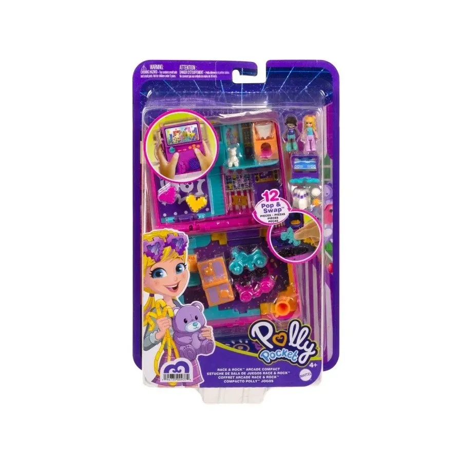 Zestaw figurek Polly Pocket Wieczór gier Zestaw kompaktowy