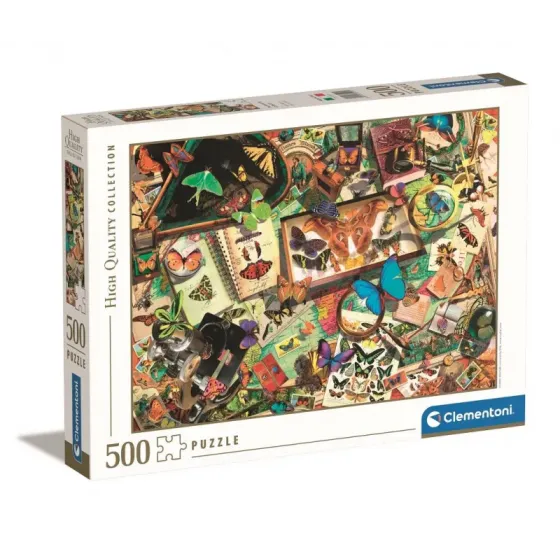 Puzzle 500 elementów High Quality, Kolekcjoner motyli