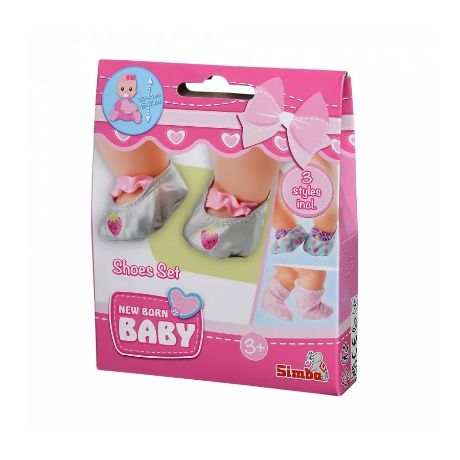 Zestaw bucików dla lalki New Born Baby