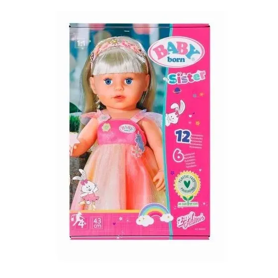 Lalka siostrzyczka jednorożca Baby Born 43cm