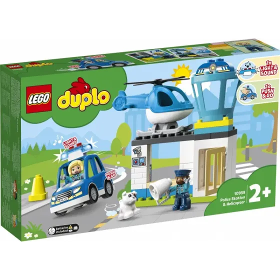 Klocki DUPLO 10959 Posterunek policji i helikopter