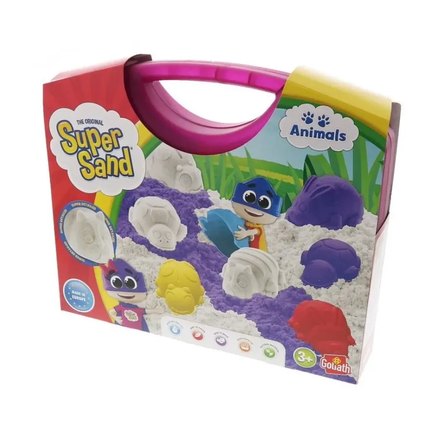 Piasek Super Sand Walizka Zwierzęta