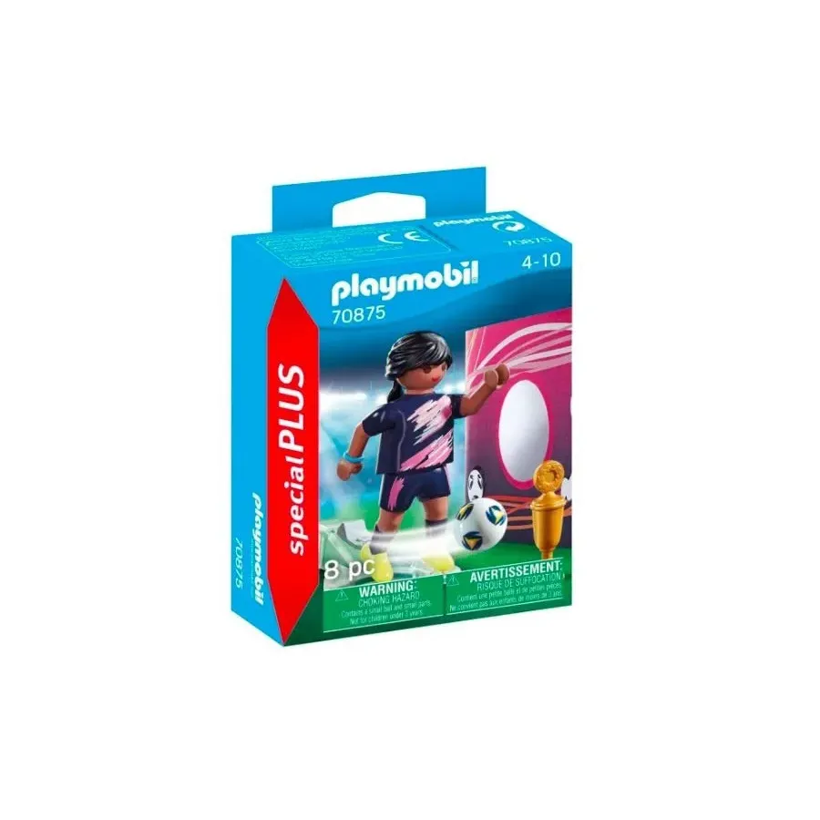 Zestaw z figurką Special Plus 70875 Piłkarka z bramką