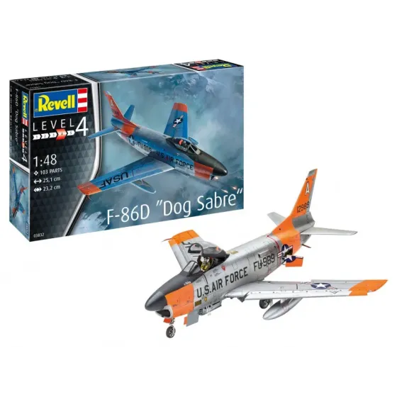 Model plastikowy samolot F-86D Dog Sabre 1/48