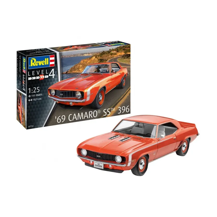 Model plastikowy samochód 69 Camaro SS 1/25