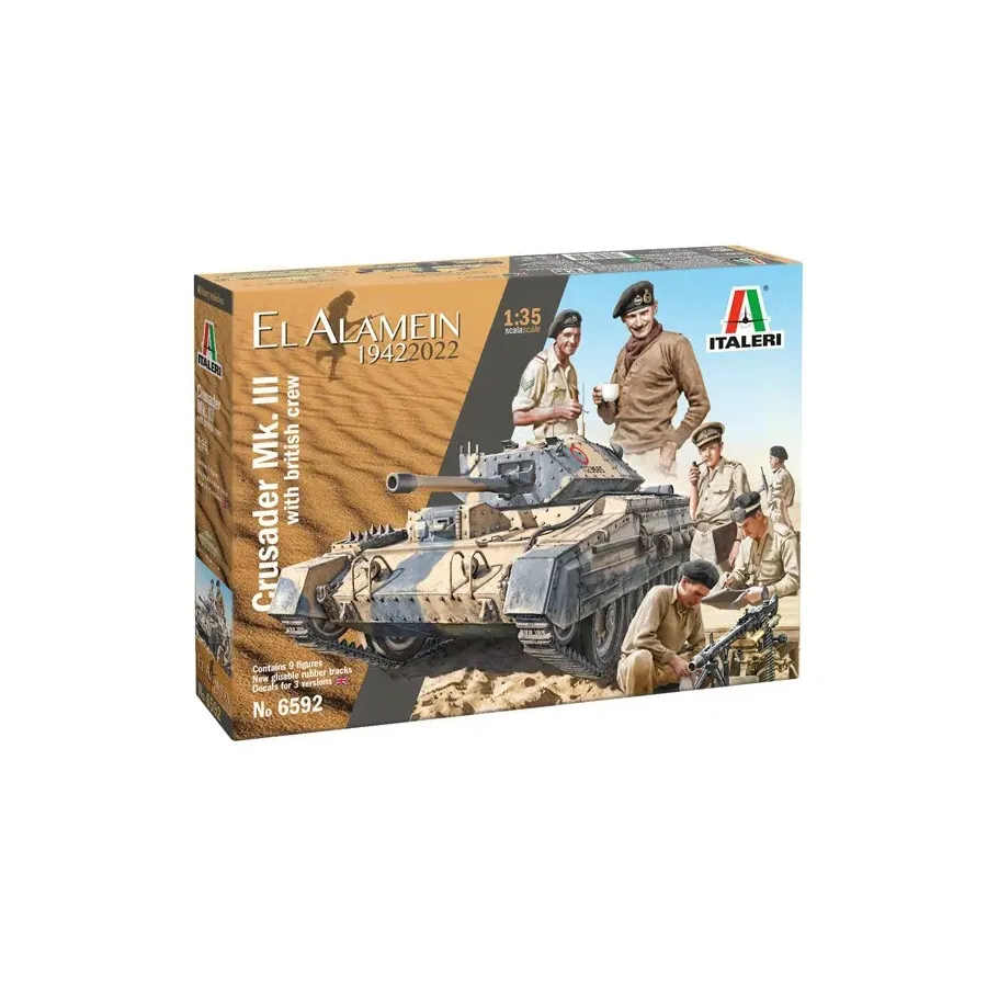 Model plastikowy Czołg I6592 1:35 CRUSADER Mk.III with BRITISH TANK CREW