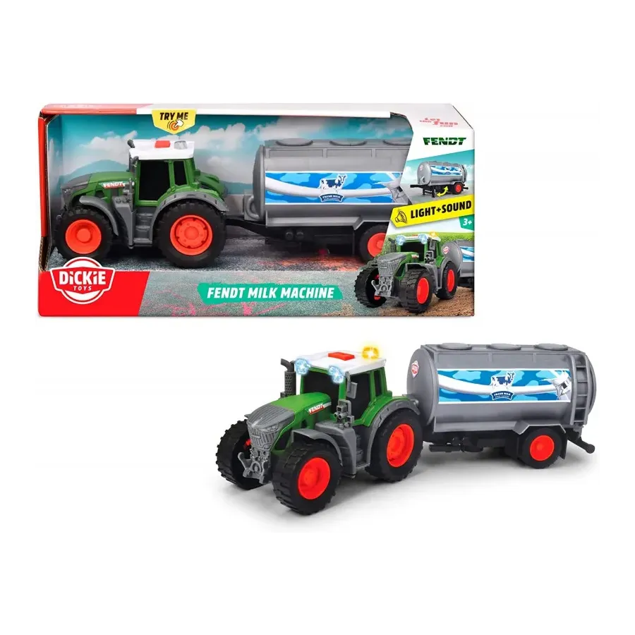 Ciągnik z przyczepą na mleko FARM 26 cm